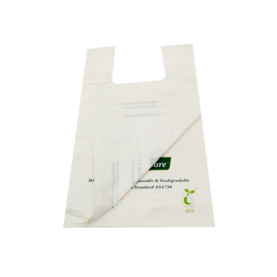 PLA/Pbat 堆肥化可能生分解性ポータブル プラスチック ショッピング バッグ